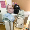 Backpack Women's Solid Color Women Woman Woman Torka podróżna Wysokiej jakości szkolna podnośnik dla nastoletniej dziewcząt chłopiec książka Knapsack