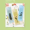 PCs Pet Transparent Bookmarks Reividência de Flor Deca Espécimes Naturais Literatura e Manual de Criatividade Leitura de Livro de Livros