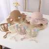 Berets Summer Hat Kids Boys Ballon mignon Staw Child Girls Princess Sun Protection Baby Baby Cartoon Cartoon Sund Sac