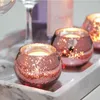 Posiadacze świec 12PCS Glass Holder Wotek Mercury Tealight Wedding Party El Cafe Bar Home Decoration