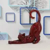 Figuras criativas de gato preguiçoso status moderno resina resina artesanato sala de decoração caseira presente de casamento ornamentos fofos decoração de arte 240429