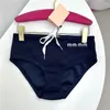 Brev broderad baddräkt Boror kvinnor shorts mode sexig dragkammare triangel trosor underkläder badkläder