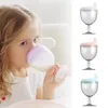 150ml Baby Infant Learning Drinking Bottles Creative Wine Glass Shaped Kids Toldder Nursing Bottle Feeding Goblet Duckbill Cup 240409