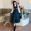 Robes décontractées Sweet Lolita Robe Femmes Spring Elegant Designer Party Midi Femme Slim Kawaii Japonais Korean 2024