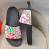 35-45 designer Sandals Italy Slippers paris New Rubber Slides Sandals Floral Brocade Women Men Slipper Flat Bottoms Flip Flops Womens Fashion Striped Beach