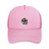 Ball Caps 2024 Sad Hamster Kawaii Lettre imprimé Baseball Mesh Chapeaux Sun Outdoor Men Femmes