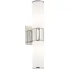 Livex 52122-35 Transitional Two Wall Sconce/Bath Light dalla collezione Weston con finitura nichel lucida - elegante ed elegante apparecchio di illuminazione per l'arredamento della casa.