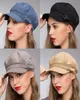 Stand Focus Women Cabby Baker Boy Gatsby Women Hat Newsboy Cap Ladies Fashion Lurex Corduroy Fall Winter Spring Black Blue Gray CA5708023