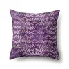 Kissen Violett Blumen Design Bezug Anpassbar Polyester Stoff Schöner Bezug Sofa Dekorativ Zuhause Schönheit Frauen Geschenk