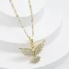 Pendant Necklaces RAKOL 316L Stainless Steel Phoenix Eagle Necklace For Women 2024 Trend Sweater Chain Jewelry Girl Party