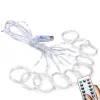 Curtain LED String Lights Festival Christmas Decoration Remote Control Fairy Garland Lamp for Holiday Party Wedding Bedroom Home