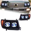 Pour Toyota Land Cruiser phares 1998-2007 LC100 phares DRL clignotant dynamique feux de route projecteur