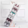 Storage Boxes & Bins 2022 New Thicken Plastic Shoe Boxes Clear Dustproof Storage Box Transparent Candy Color Stackable Shoes Organizer Dhkqp