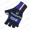 Cykelhandskar 2024 Blue Team FDJ Winter Gel Full Finger Cykeltröjor Män