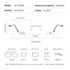 Lunettes de soleil Cadres TITANPLUS Rimless Titanium Lunettes Hommes Femmes Carré Optique Coloré Classique Lunettes Ultra Lumière