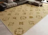 Tapis de salon de luxe, tapis de bureau d'étude, résistant aux taches, résistant à l'usure, en velours cristal, tapis de Table assorti