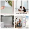 Window Stickers Frosted Privacy Film Heat Control UV Blocking Static Cling Non-Adhesive Reusable Door Coverings For Bathroom Home