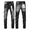 jeans violets jeans de créateur pour hommes pantalons skinny droits jeans baggy denim jean européen hombre pantalons pour hommes pantalons biker broderie déchiré pour la tendance 29-40 J9019