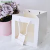 Gift Wrap Transparent Window Hand-held Flower Box Bouquet Packaging Rose Arrangement Shop