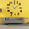 Wall Stickers 3D Creativity Modern Number Mirror Sticker Clock Office DIY Living Room