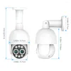 Outdoor 8MP Dual Lens PTZ POE Camera 8X Hybrid Zoom 2.8 12mm 4MP Security IP Auto Tracking Surveillance