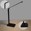 Lampes de table 3 modes de luminosité Lampe de bureau LED réglable Station de charge sans fil Lampe de lecture Type-C Prise USB Prise