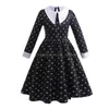 Girl'S Dresses Girls Movie Wednesday Costumes Birthday Princess Costume Black Fancy Halloween Carnival Cosplay For Kids Drop Deliver Dhhz8