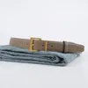 Gürtel Lychee gemusterte Oberschicht Rindsleder Damengürtel minimalistische Mode Jeans Freizeithosen dekorativ