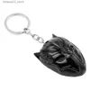 Keychains Lanyards Avengers Superhero Keychain Black Panther Mask Keyring Fashion Key Holder Gifts For Fans Friend Accessories Gifts Q240201