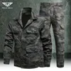 Summer Camouflage Suit Men's Thin Hunting Shirts Jacket and Cargo Truysers Tactical Military Cotton Breatble Multi-Pocket Suit 240126