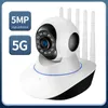 Telecamera IP Wireless CCTV 5G WIFI PTZ Protezione di sicurezza Sorveglianza Smart Auto Tracking Baby Monitor
