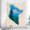 Tapissries Nordic Mountains Home Decor Tapestry Psychedelic Scene Bohemian Wall Hanging Bedroom Decoration Madrass