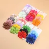 Accessoires pour cheveux 4 pièces/ensemble, pinces à nœud papillon en ruban solide pour bébés filles, nœuds faits à la main, épingle à cheveux, Barrettes, couvre-chef