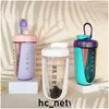 Tumblers 5 färger 590 ml Shake Cup Fitness Protein Powder Stirring Mens and Womens Milkshake Portable Blender Bottle Sports Drop Delive DHTSQ