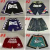 2024 New Men Team Team Basketball Short Just Don Shorts avec Pockets Zipper Baseball Football Sport Wear Pantal