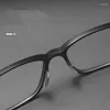 Montature per occhiali da sole YIMARUILI Occhiali da vista quadrati in titanio puro business ultraleggeri Montatura per occhiali da vista da uomo in acetato retrò