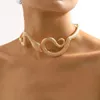 Chokers överdriven metallstil halschain 3d orm form personaliserad halsband oregelbunden retro hiphop halsband rostfritt stål smycken yq240201