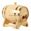 Bar Tools 3L1.5L Oak Wine Barrel Storage Keg Brewage for Liquor El 231228 Drop Delivery Home Garden Kitchen, Dining Bar Barware Dhiun