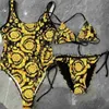 Vrouwen Badmode Nieuwe Bloem Bikini Vrouwelijke Badpak Vrouwen Tweedelige set Mid Taille Bader Badpak Zwemmen LadyH2421