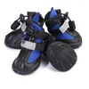 Hondenkleding Waterdichte schoenen Verstelbare bandjes en robuuste antislipzool Pootbeschermers Reflecterende laarzen voor kleine, middelgrote en grote honden
