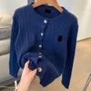 Ralph Designer Uomo Laurene Maglione da donna di alta qualità stile Old Money Cardigan da donna a maniche lunghe lavorato a maglia girocollo fiore intrecciato autunno/inverno casual polo cappotto