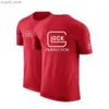 T-shirts voor heren Glock Perfection Shot Gedrukt Zomer Heren Dames Sport T-shirts Sneldrogend Gym Hardlopen Korte mouw Top Ademend Q240201