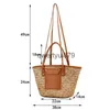 Schoudertassen Casual Raan Basket Bag Designer Rieten Geweven Dames andbags andmade Zomer Beac Straw Soulder Crossbody Grote Tote PurseH2421