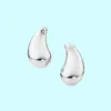 T Bean Design Stud Earrings Charm Teardrop Love Earrings 925 Sterlling Silver 18K Gold Plated Jewelry Fashion Classic Brand5265303