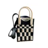 Shoulder Bags Fasion Knied Plaid Women andbags Designer Woolen Small Tote Bag Casual Woven Soulder Crossbody Sopper Purse 2023H2421