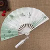 Decorative Figurines Summer Cool Folding Fan Couple Models Chinese Classical Handheld Hanfu Matching Po Props Ventilador Cultural Craft Gift