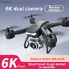 Drönare Ny V14 Aerial Photography 4K HD Dual Camera RC Dron Mini Drone Kids Toys Air Pressure Emergency Landing Kids Toys YQ240201