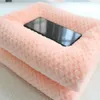 3D fofo super macio crianças cama espalhada rosa azul aconchegante primavera criança cama colcha coral velo peludo criança 240127