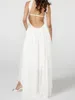 Casual Dresses CHRONSTYLE Women Y2K Long Tube Dress Sexy Strapless Off Shoulder Ruffle Tassel Evening Party Halter Backless Vestidos 2024