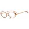 Solglasögon läser glasögon mode anti-blå lätta platt linsglasögon myopia ram dekoration designer t solglasögon kattögon